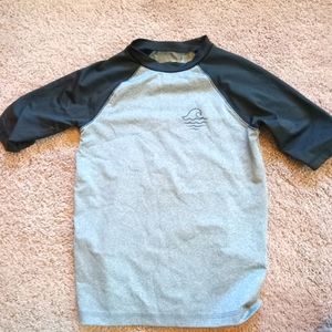 Boys art class black and grey rashguard swim shirt size small 6/7